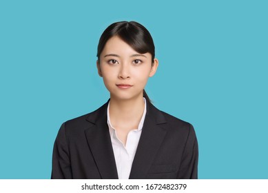Attractive young asian woman. Career woman. Job hunter.