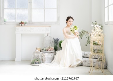 Attractive Young Brides in Asia