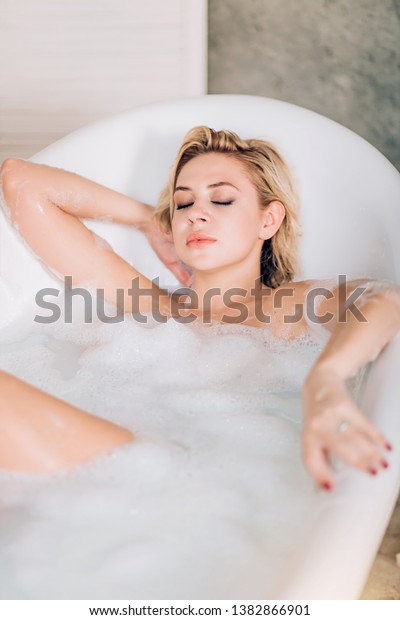 Attractive Young Caucasian Naked Woman Healthy Stock Photo Edit