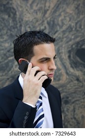 Attractive Young Executive On Cell Phone - Early Twenties