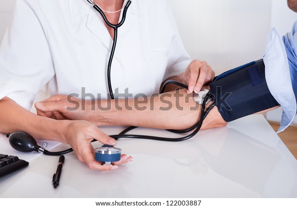 Young Female Doctor Nurse Taking Some Stock Photo (Edit 