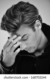 Attractive Young Guy Posing Studio Stock Photo 168703244 | Shutterstock