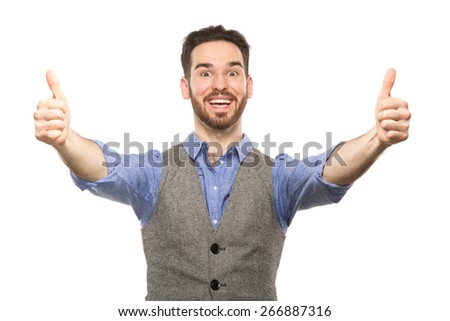 Attractive young guy posing in studio