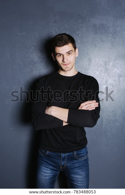 Attractive Young Guy Short Hair Clean Stock Photo Edit Now 783488053