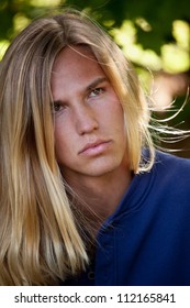 Blond Man Long Hair Images Stock Photos Vectors Shutterstock