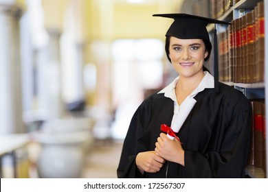 Attractive Young University Law School Graduate Portrait