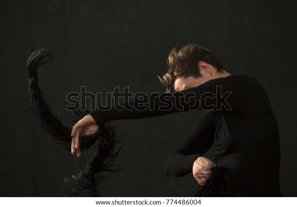 Attractive Young Woman Dancer Short Hair Stock Photo Edit Now