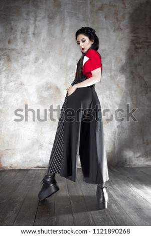 Similar – Young girl posing indoor