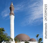 The Attyab oul Massâdjid ( also known as Saint-Pierre Mosque) in the city center of Saint-Pierre de la Reunion.