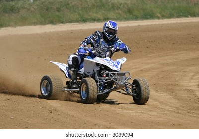 Atv Flat Track Racing Action New Stock Photo (Edit Now) 3083669