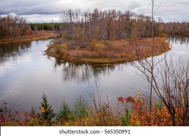 Au Sable River In Michigan.