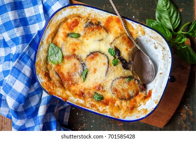 Aubergine Eggplant Bake With Meat Moussaka