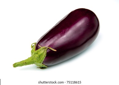 Aubergine Isolated On White Background