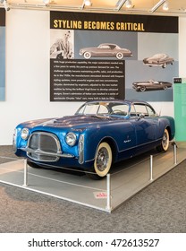 AUBURN HILLS, MI/USA - AUGUST 19, 2016: A 1953 Chrysler Special Car At The Walter P. Chrysler Museum.