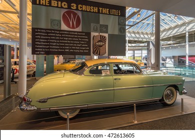 AUBURN HILLS, MI/USA - AUGUST 19, 2016: A 1953 Hudson Hornet Car At The Walter P. Chrysler Museum.