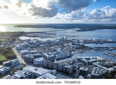 Auckland City Center Aerial View, New Zealand