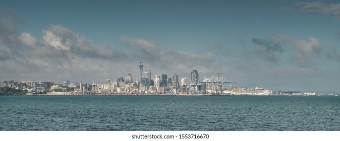 Auckland City Skyline / New Zealand - November 8 2019