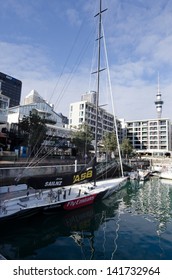 AUCKLAND - JUNE 02:Team NZ Sail Boat At Auckland Viaduct Harbor Basin On June 02 2013.It's The Only Commercially Funded Team Competing In The San Francisco Americas Cup 2013.