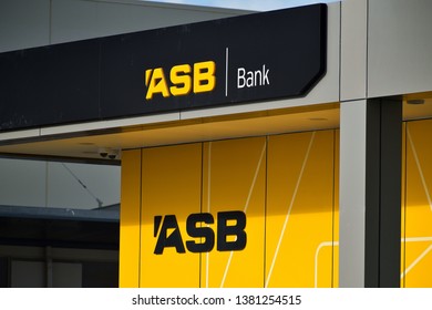 Auckland / New Zealand - April 26 2019: ASB Bank At Botany Downs