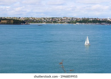 AUCKLAND, NEW ZEALAND - APRIL 30, 2018: North Head Historic Reserve in Devonport, North Auckland. A former military base on a volcano with stunning views. - Shutterstock ID 1946859955