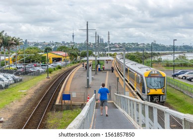 Auckland, New Zealand December 12 2015 Auckland's Orakei Railway Station On The Eastern Line