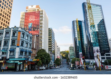 Auckland / New Zealand - December 30, 2019: Buildings In Auckland City