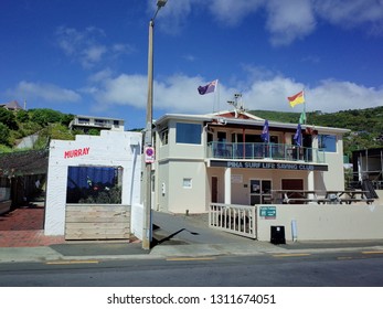 Auckland / New Zealand - February 13 2019: Piha Surf Life Saving Club