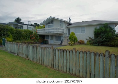 Auckland / New Zealand - February 20 2019: Macleans College Neighborhood, Cloudy Day