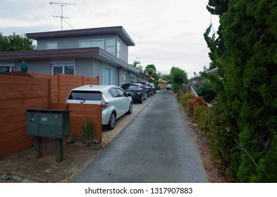 Auckland / New Zealand - February 20 2019: Macleans College Neighborhood, Cloudy Day