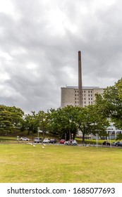 Auckland, New Zealand - January 08, 2020: Auckland City Hospital View From Auckland Domain In New Zealand