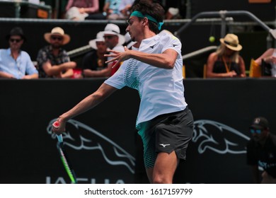 Auckland, New Zealand - January 13 2020: ASB Classic - Men's Tournament - Lorenzo Sonego - Round Of 32