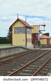 Auckland, New Zealand - January 16, 2021: View Of Glenbrook Vintage Railway Station