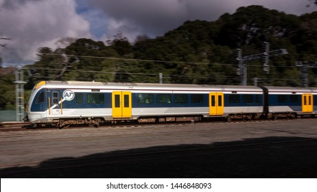 Auckland, New Zealand, July 09 2019, Metro Commuter Train