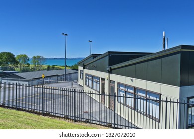 Auckland / New Zealand - March 2 2019: Macleans College House With Sea View