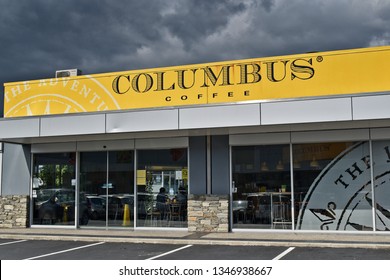 Auckland / New Zealand - March 23 2019: Columbus Cafe Next To Mitre 10 Botany