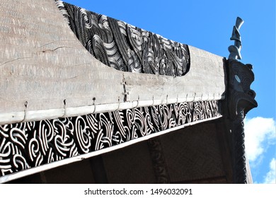 AUCKLAND / NEW ZEALAND - MAY 20, 2018: Maori Culture At Te Noho Kotahitanga Marae On Unitec Campus In Auckland, Aotearoa / New Zealand.