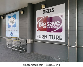 Auckland / New Zealand - October 11 2020: View Of Big Save Furniture Store In Botany Town Centre
