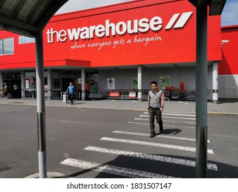 Auckland / New Zealand - October 11 2020: View Of The Warehouse Store In Botany Town Centre