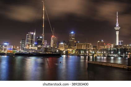 Auckland Viaduct At Night