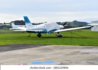 Auckland,new Zealand,08/02/2020,Cessna plane stored under cover on airfield.