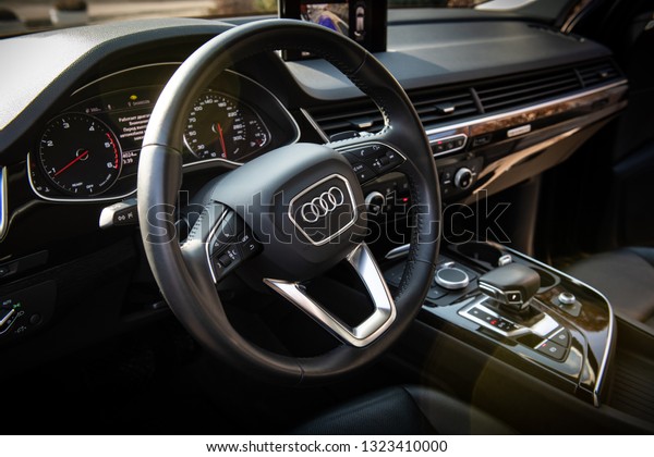 Audi Q7 Quattro Interior Kiev Ukraine Stock Photo Edit Now