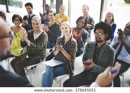 Audience Applaud Clapping Appreciation Training Concept