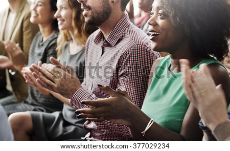 Audience Applaud Clapping Hapiness Appreciation Training Concept