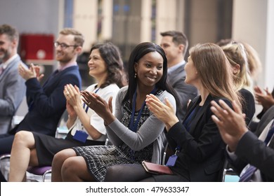 Audience Applauding Speaker After Conference Presentation - Shutterstock ID 479633347