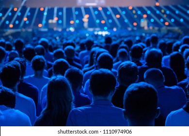 Audience listens to the lecturer at the conference hall - Shutterstock ID 1110974906