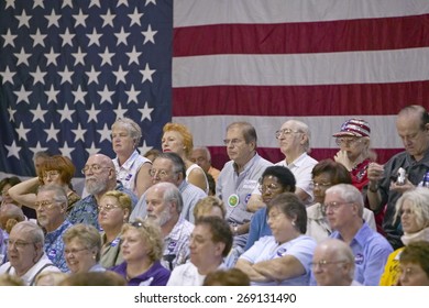 Audience Of Retired Persons At Senator John Kerry Campaign Rally, Valley View Rec Center, Henderson, NV