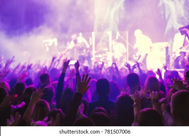 Cheering Crowd Rock Concert Stock Photo 582293812 | Shutterstock