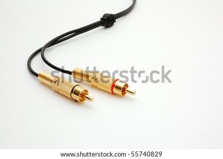 Audio cabel with two CINCH connectors