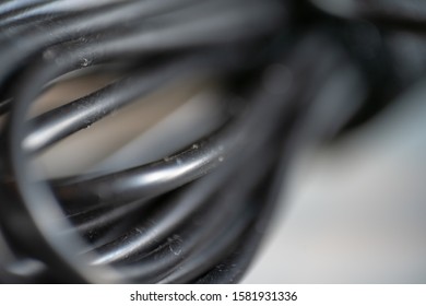 Audio cable closeup captured with a macro lense