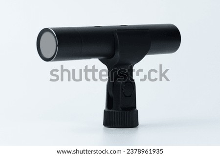 Audio microphone omnidirectional in stand close up view isolated Stock photo © 